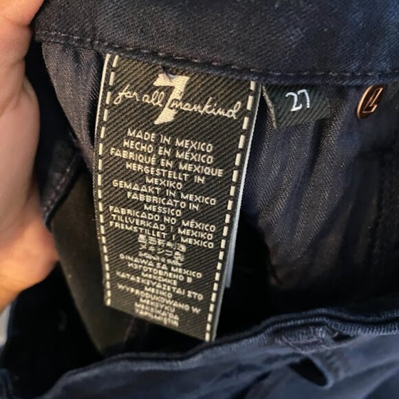 7 For All Mankind Aubrey Dark Wash Women's Skinny Jeans Size 27 - Picture 13 of 13